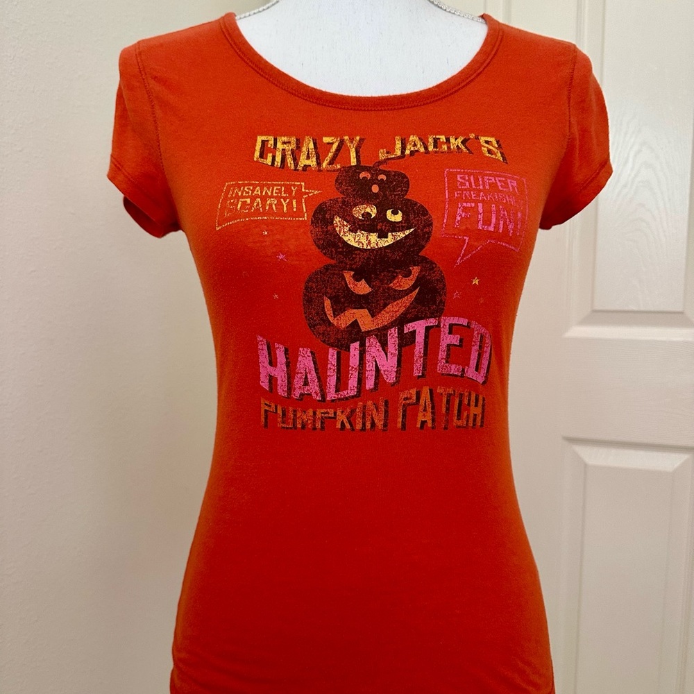 Halloween Fitted Cap Sleeve Tee